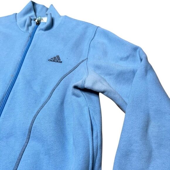 Y2K Adidas Women’s Track Jacket Baby Blue Medium - Picture 3 of 6